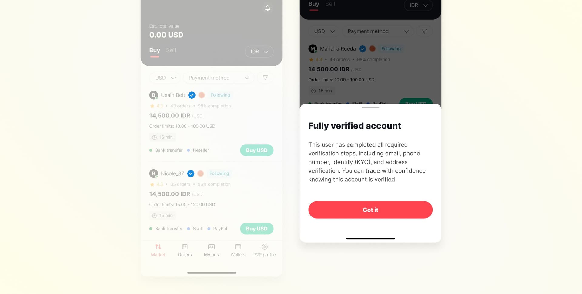 P2P Identity Verification
