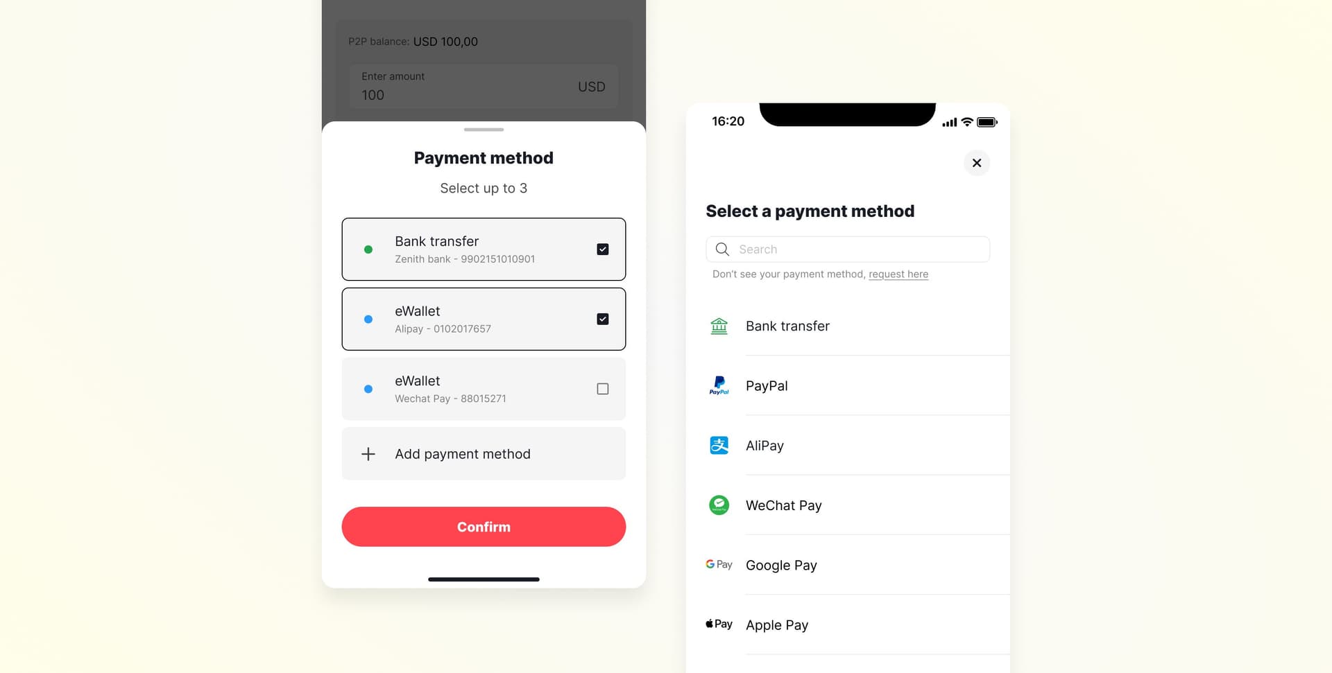 P2P Payment Methods